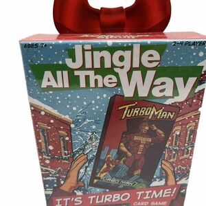 Jingle All The Way It’s Turbo Time Card Game Age 7+, 2-4 Players New Seal Box